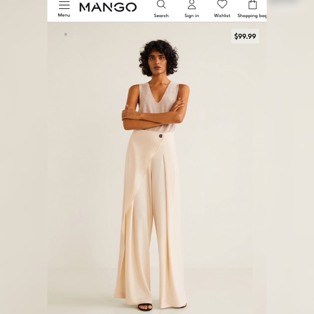 Wrap palazzo pants
